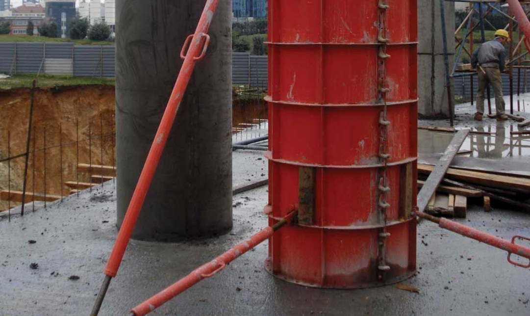 2. el inşaat çelik yuvarlak kolon kalıbı 2500 TL